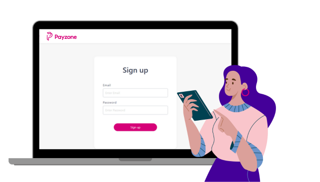 Payzone fundraising platform sign up